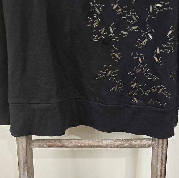 ⭐️40% Off⭐️ DKNY Jeans Embellished Black Sweatshirt - Picture 5 of 11